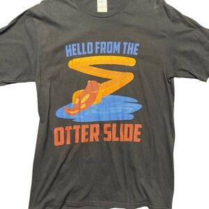 Port Company Mens Graphic Shirt Size M Hello From The Otter Slide Funny Tee‎